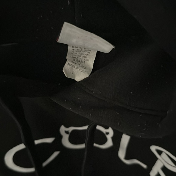 Vintage J. Cole Hoodie First Ever Merch Black Size L - Picture 5 of 5